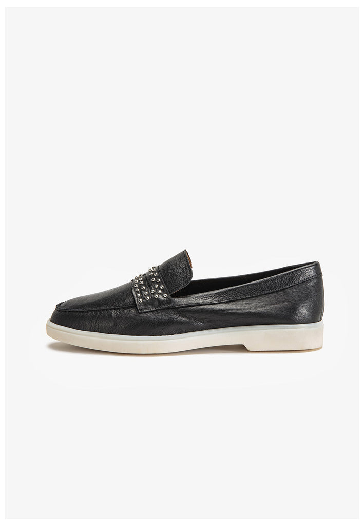 Inuovo Slipper Leder Schwarz - surf4shoes