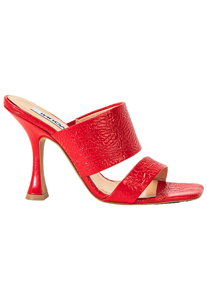 Inuovo Pantoletten Leder Rot - surf4shoes