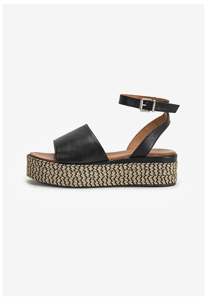 Inuovo Sandalen Leder Schwarz - surf4shoes