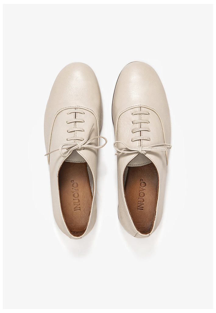 Inuovo Halbschuhe Leder Beige - surf4shoes