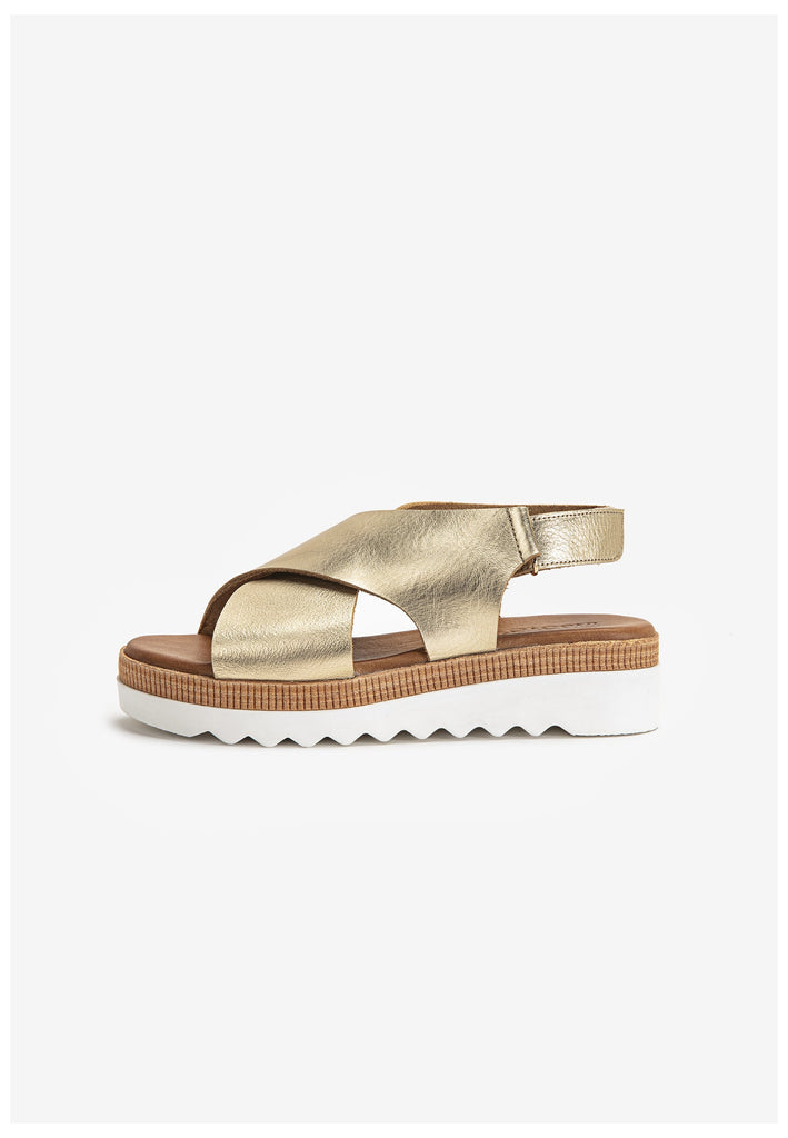 Inuovo Sandalen Leder Gold - surf4shoes