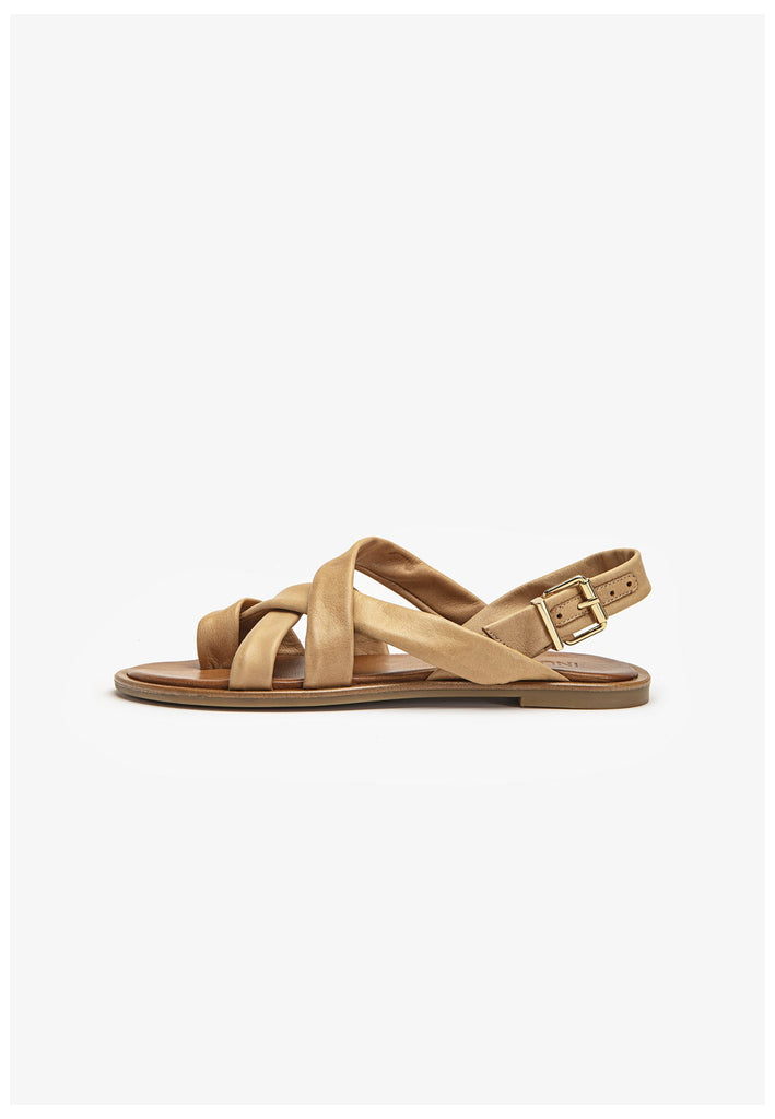 Inuovo Sandalen Leder Hellbraun - surf4shoes