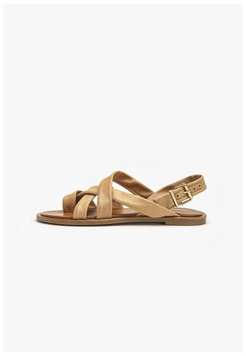 Inuovo Sandalen Leder Hellbraun - surf4shoes