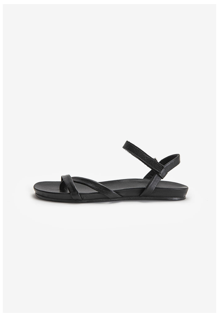 Inuovo Sandalen Leder Schwarz - surf4shoes