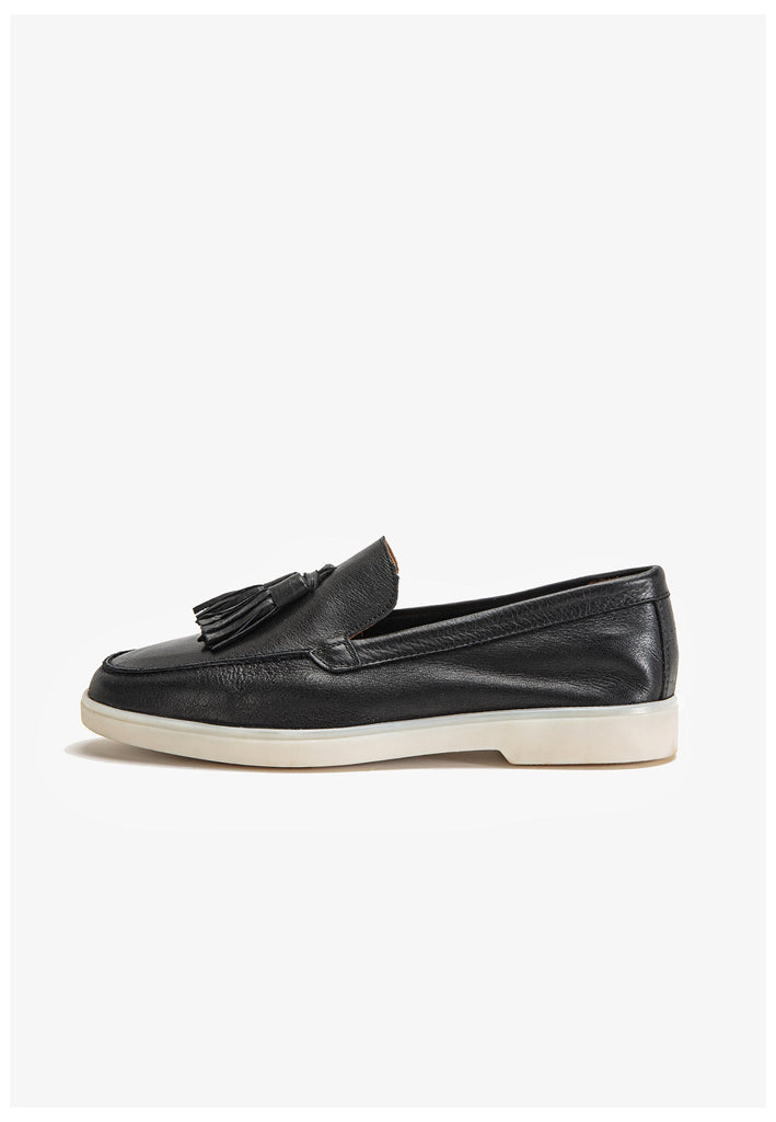 Inuovo Slipper Leder Schwarz - surf4shoes