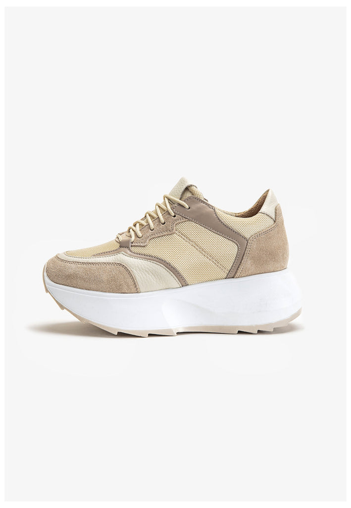 Inuovo Sneaker Leder Beige - surf4shoes