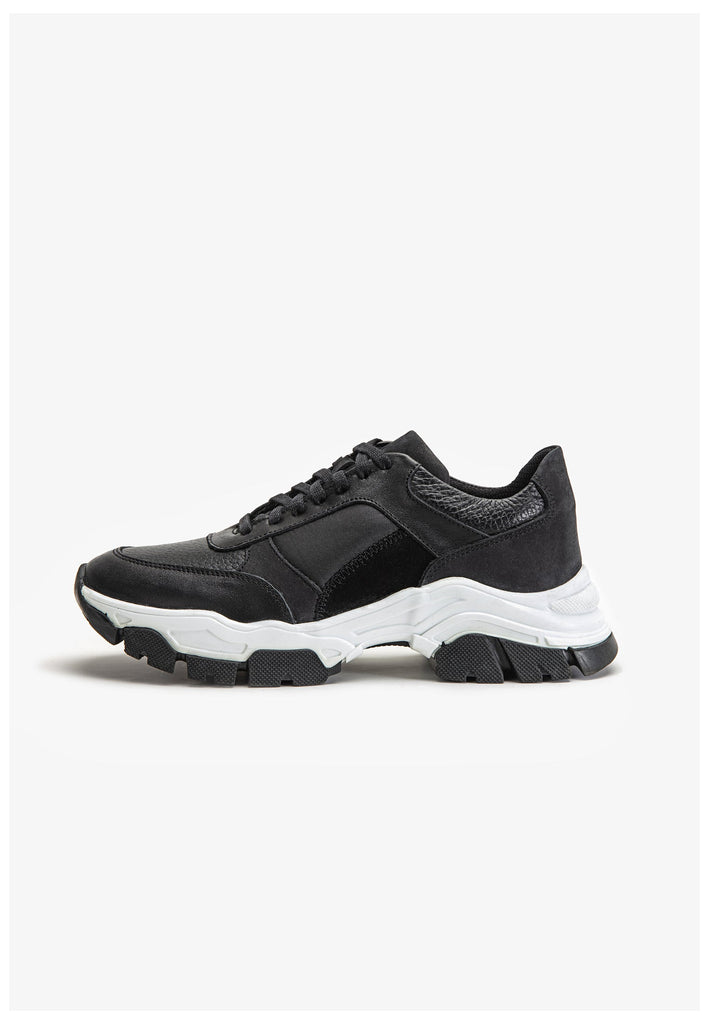 Inuovo Sneaker Leder Schwarz - surf4shoes