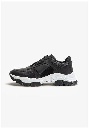 Inuovo Sneaker Leder Schwarz - surf4shoes