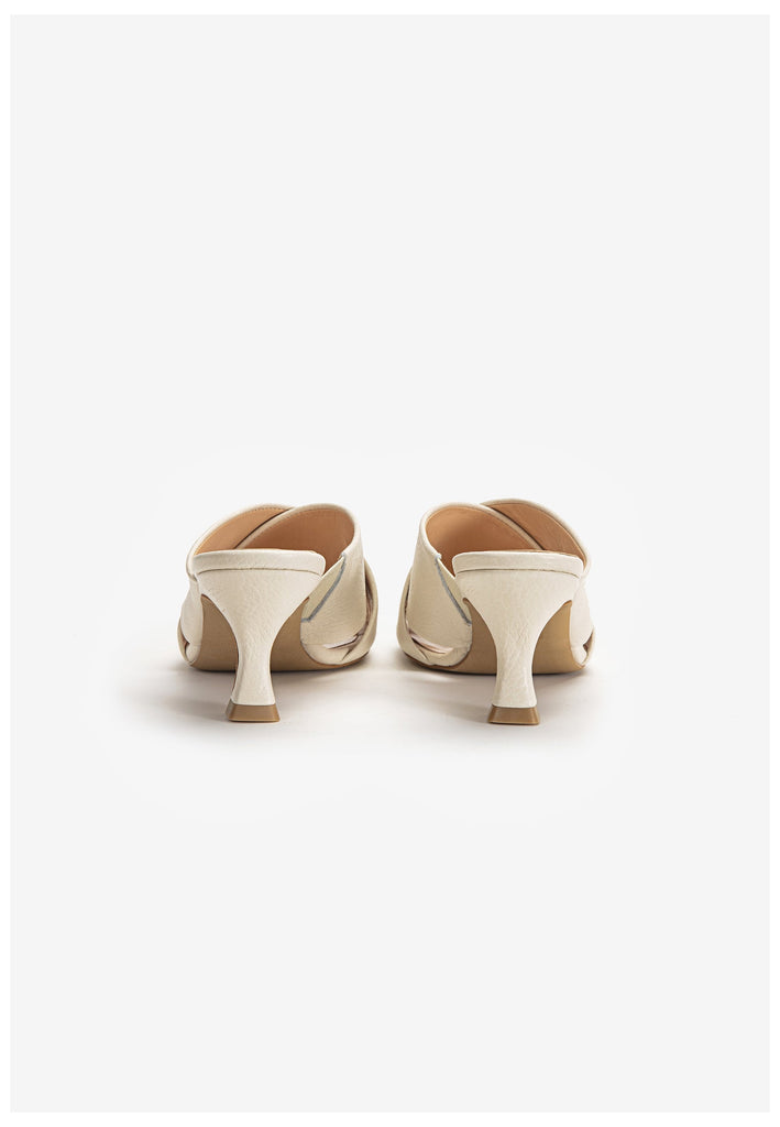 Inuovo Pantoletten Leder Beige - surf4shoes