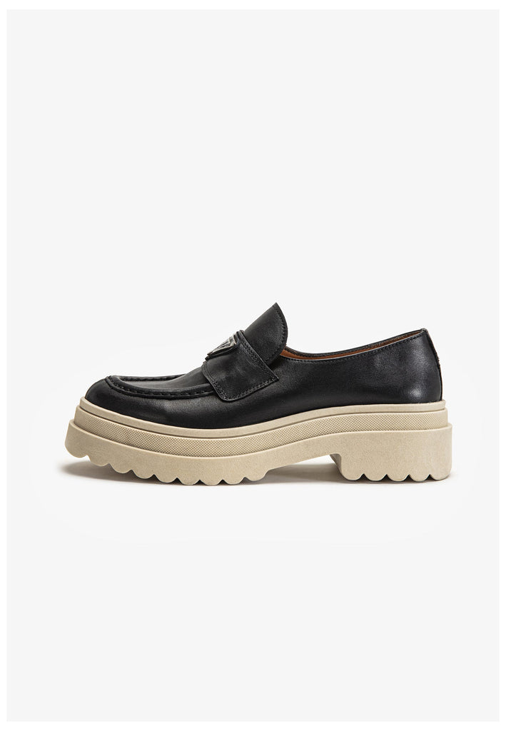 Inuovo Slipper Leder Schwarz - surf4shoes