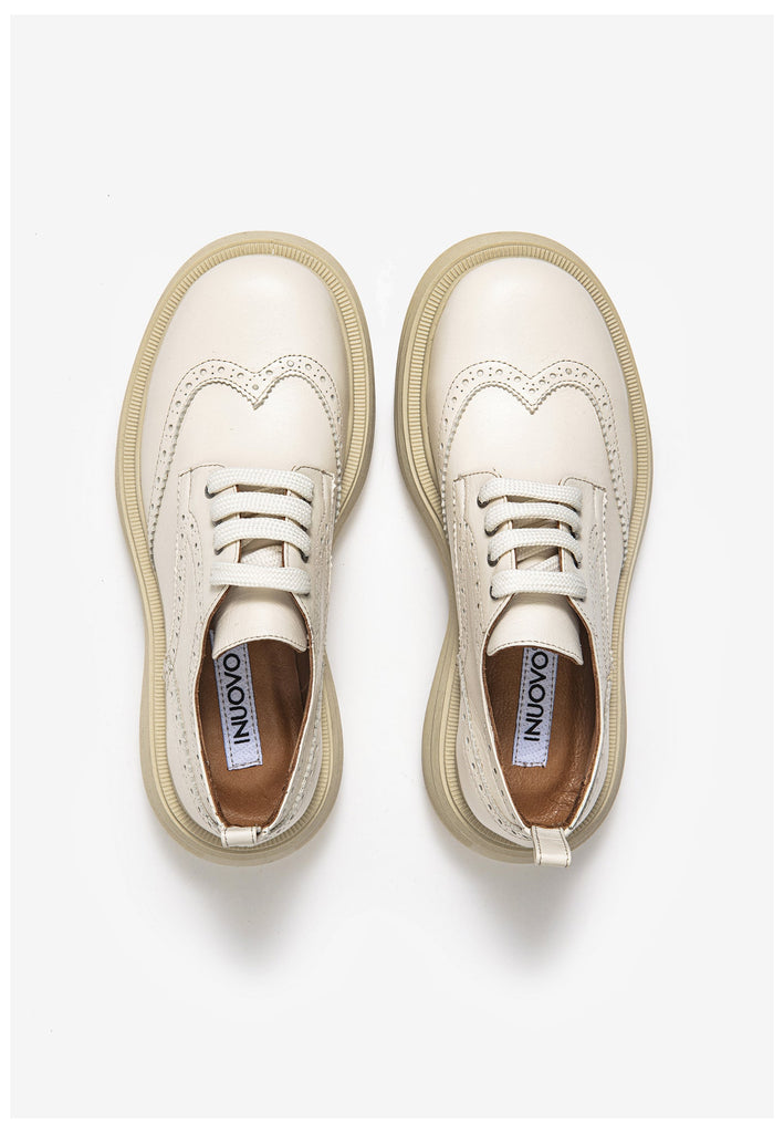 Inuovo Halbschuhe Leder Weiß - surf4shoes