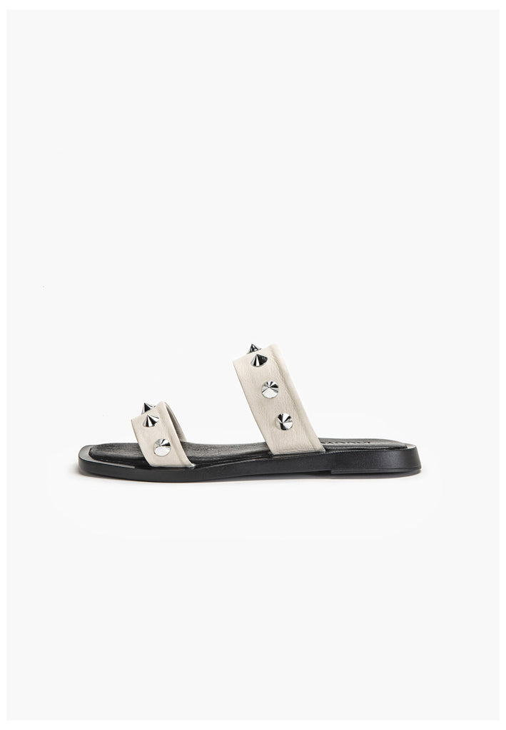 Inuovo Pantoletten Leder Creme - surf4shoes
