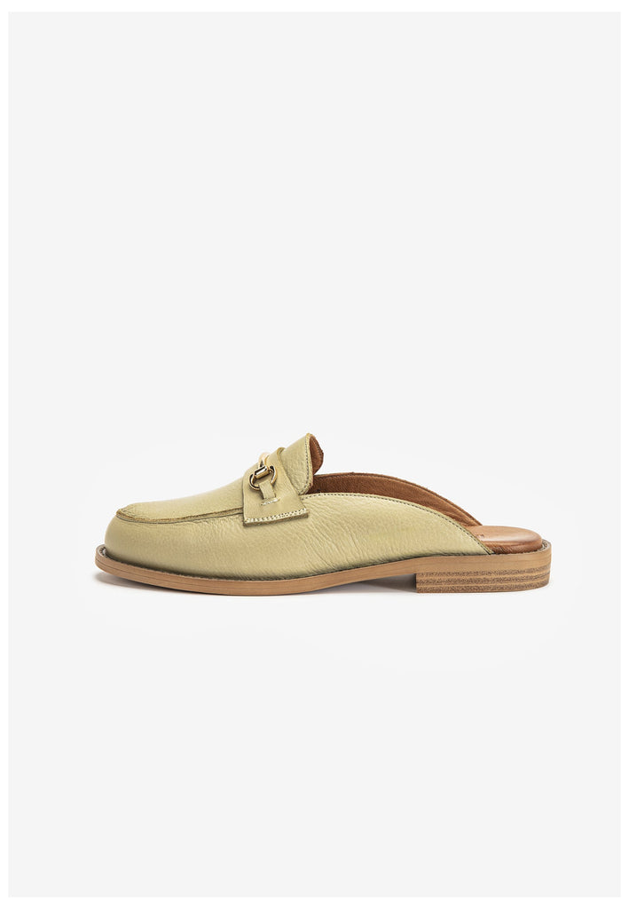 Inuovo Pantoletten Leder Olive - surf4shoes