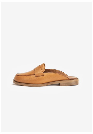 Inuovo Pantoletten Leder Mittelbraun - surf4shoes
