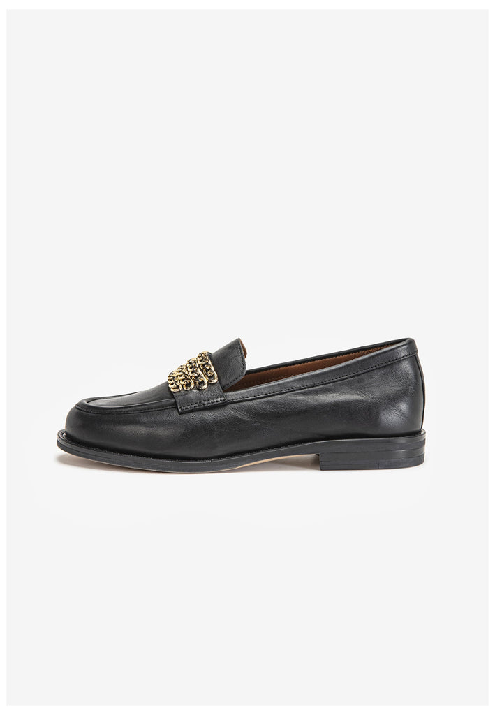 Inuovo Slipper Leder Schwarz - surf4shoes