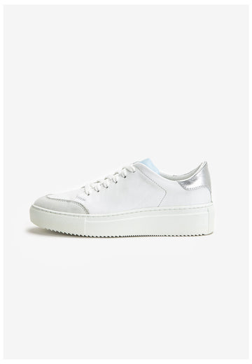 Inuovo Sneaker Leder Weiß/Blau - surf4shoes