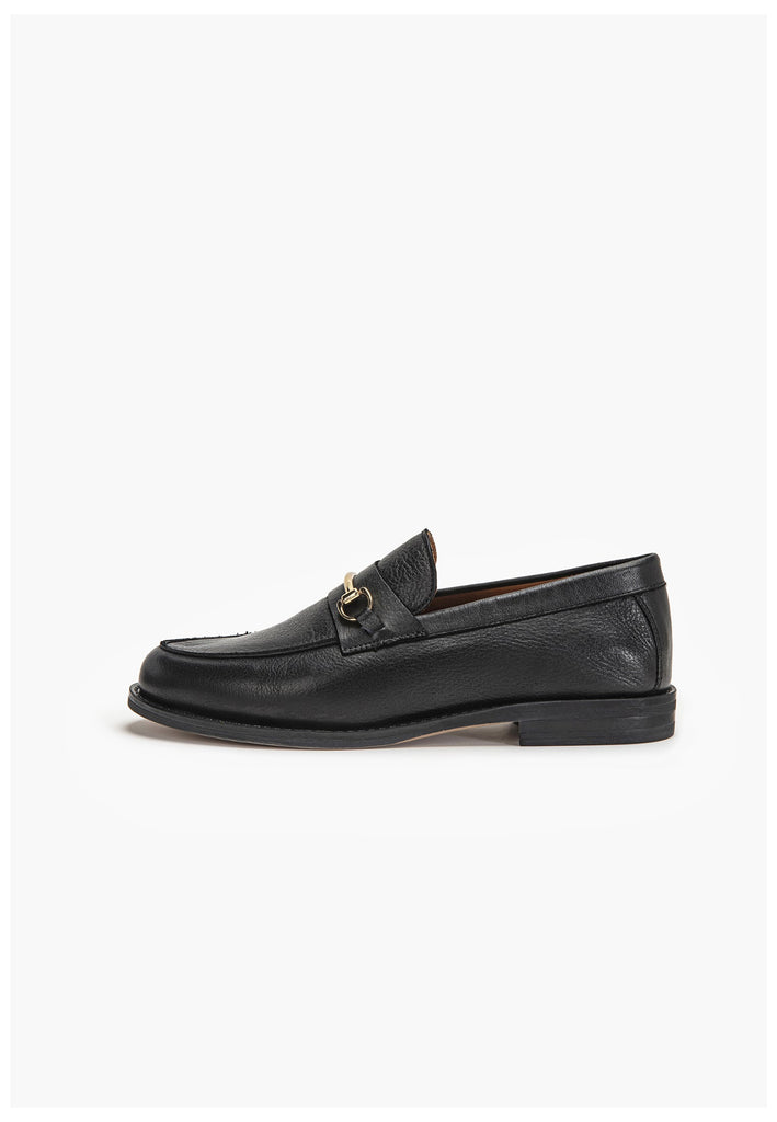 Inuovo Slipper Leder Schwarz - surf4shoes