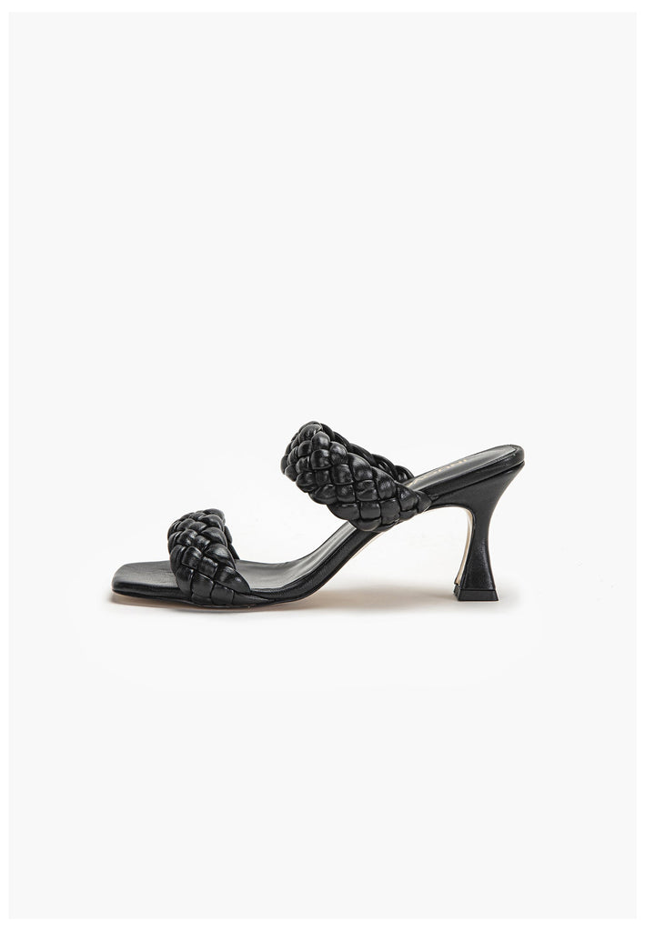 Inuovo Pantoletten Leder Schwarz - surf4shoes