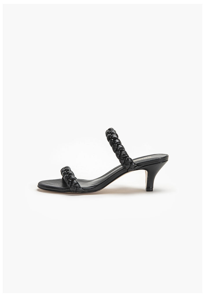 Inuovo Pantoletten Leder Schwarz - surf4shoes