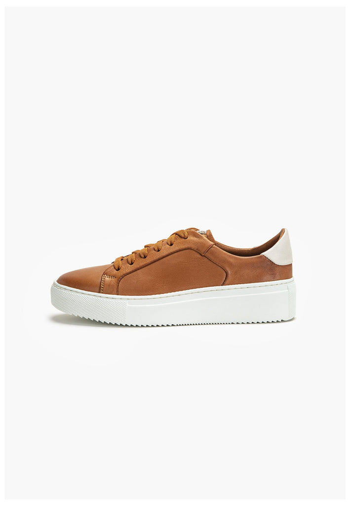 Inuovo Sneaker Leder Mittelbraun - surf4shoes