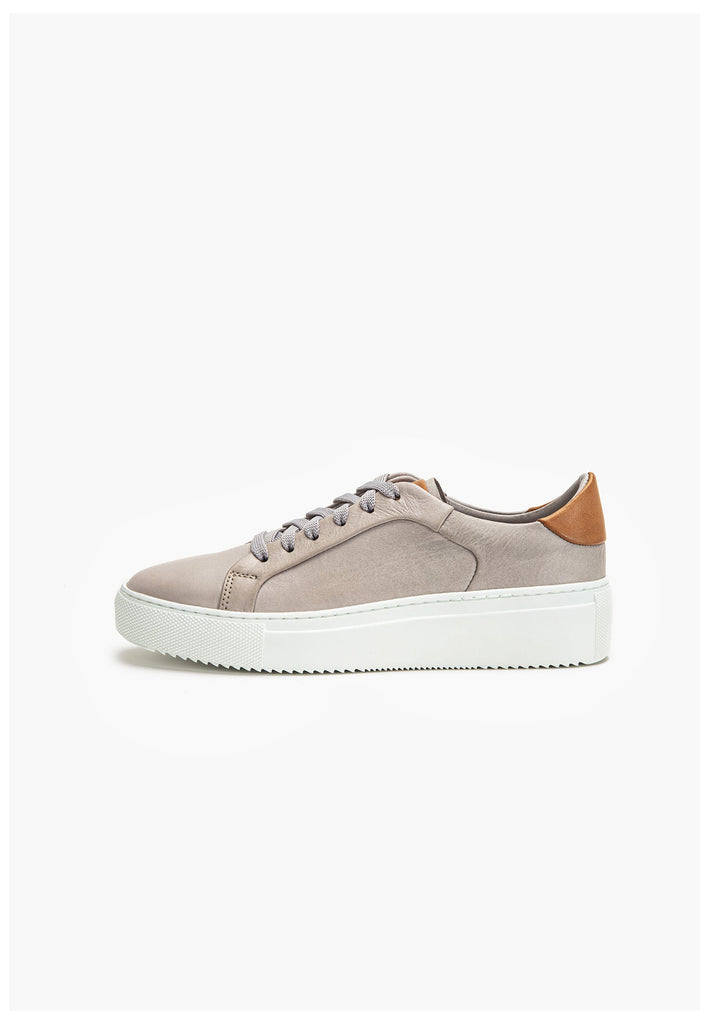 Inuovo Sneaker Leder Silber/Grau - surf4shoes