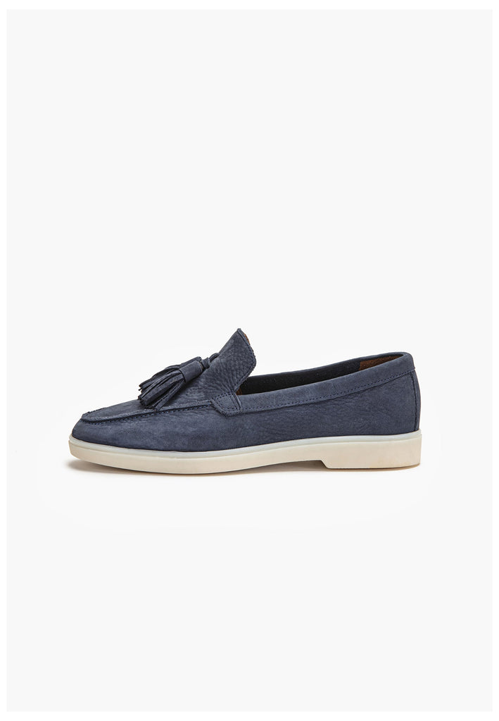 Inuovo Slipper Leder Dunkelblau - surf4shoes