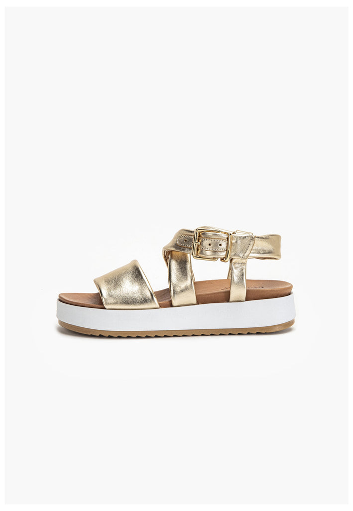 Inuovo Sandalen Leder Gold - surf4shoes