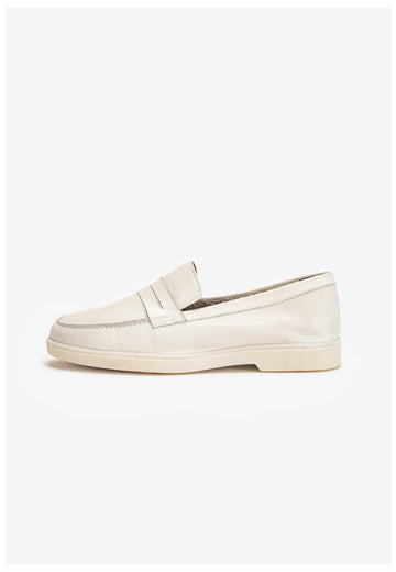 Inuovo Slipper Leder Creme - surf4shoes