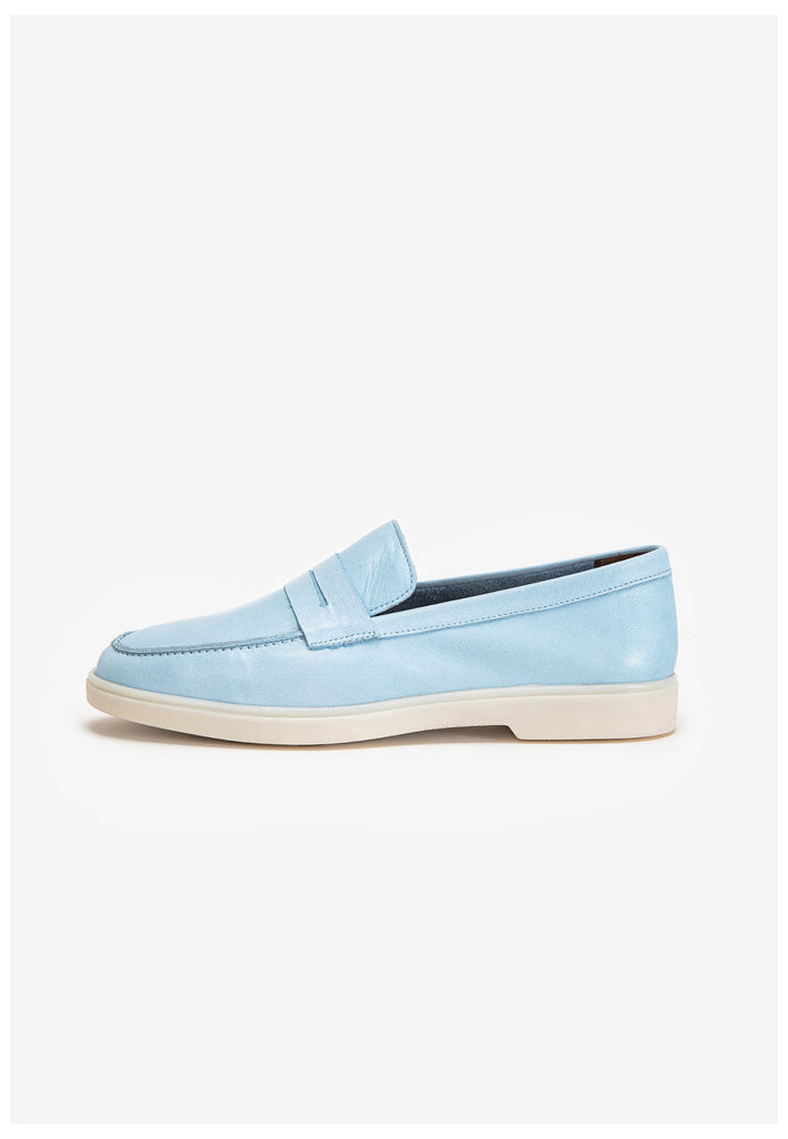 Inuovo Slipper Leder Hellblau - surf4shoes