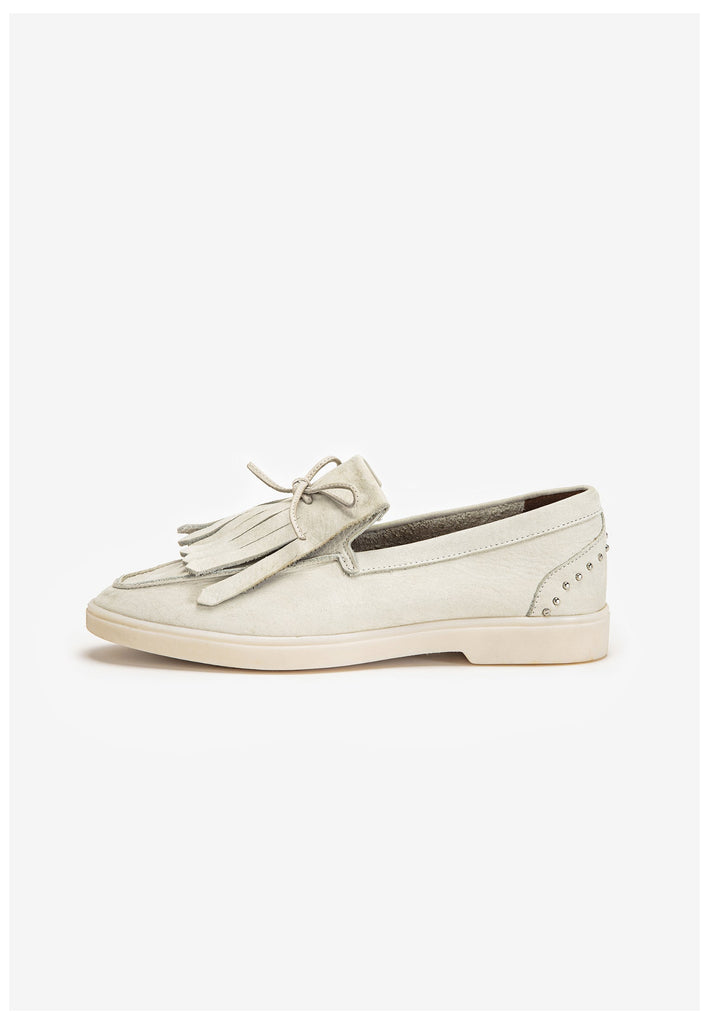 Inuovo Slipper Leder Hellbeige - surf4shoes