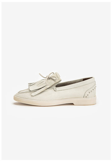 Inuovo Slipper Leder Hellbeige - surf4shoes