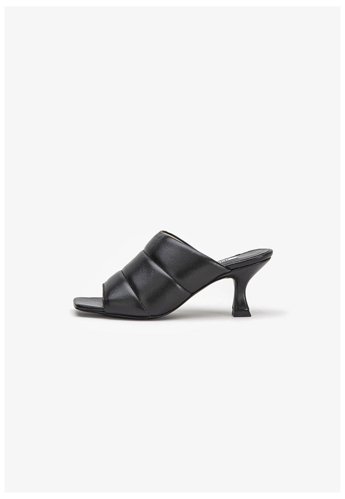 Inuovo Pantoletten Leder Schwarz - surf4shoes