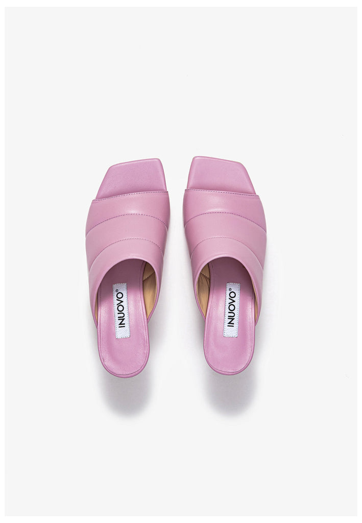 Inuovo Pantoletten Leder Pink - surf4shoes