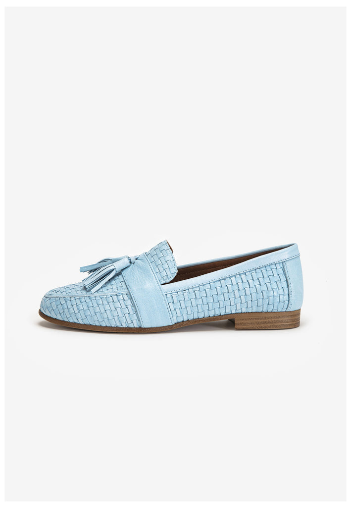 Inuovo Slipper Leder Hellblau - surf4shoes