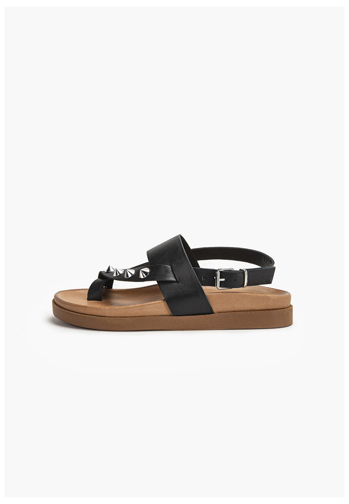 Inuovo Sandalen Leder Schwarz - surf4shoes