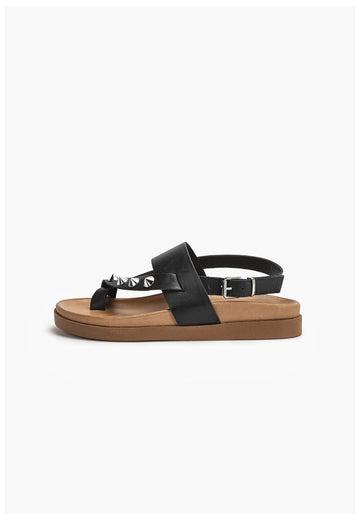 Inuovo Sandalen Leder Schwarz - surf4shoes