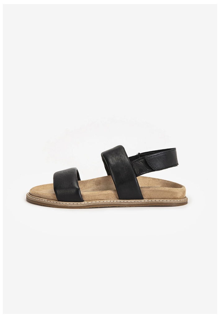 Inuovo Sandalen Leder Schwarz - surf4shoes