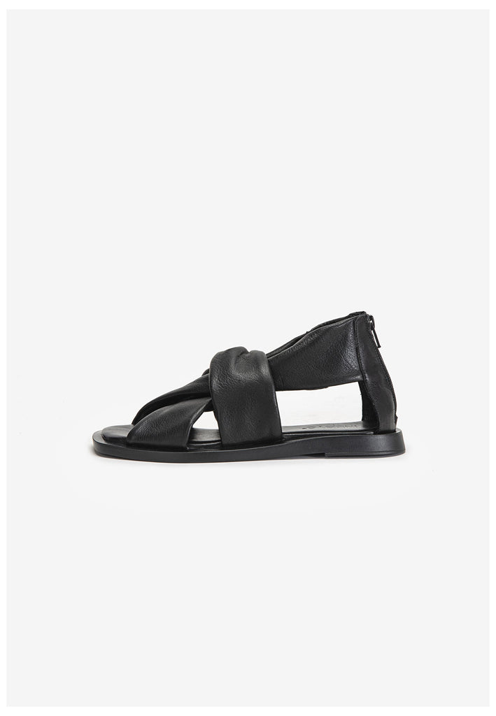 Inuovo Sandalen Leder Schwarz - surf4shoes