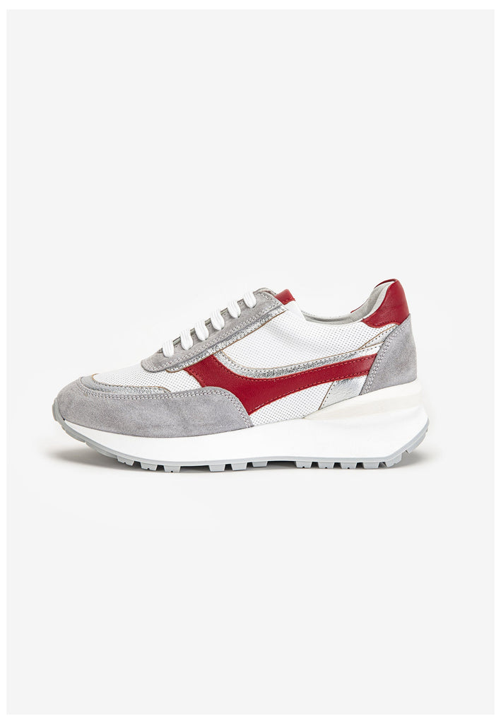 Inuovo Sneaker Leder Silber - surf4shoes