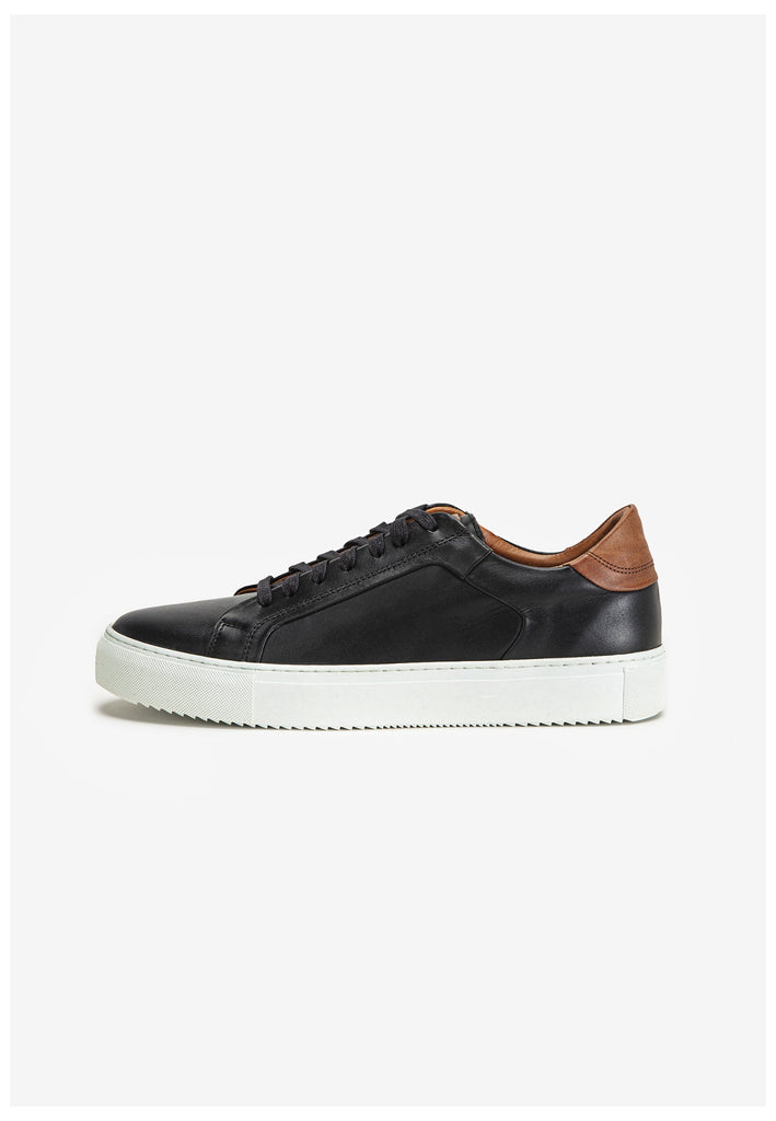 Inuovo Sneaker Glattleder Schwarz - surf4shoes