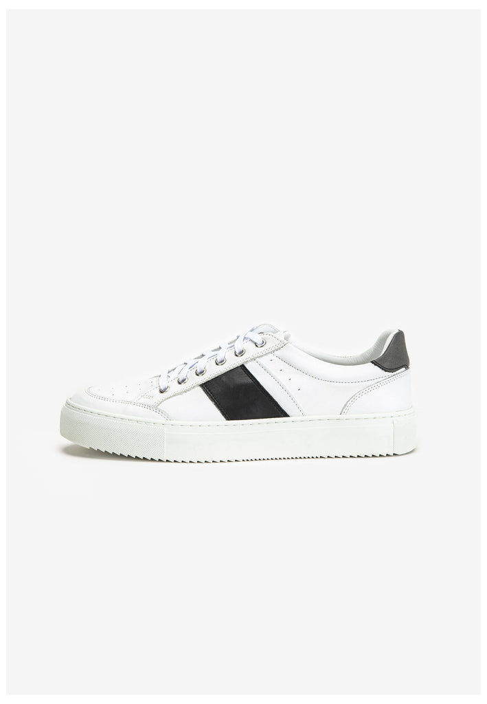 Inuovo Sneaker Leder Weiß/Schwarz - surf4shoes