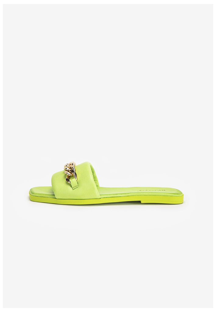 Inuovo Pantoletten Leder Pistachio - surf4shoes