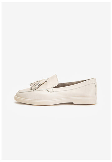 Inuovo Slipper Leder Creme - surf4shoes
