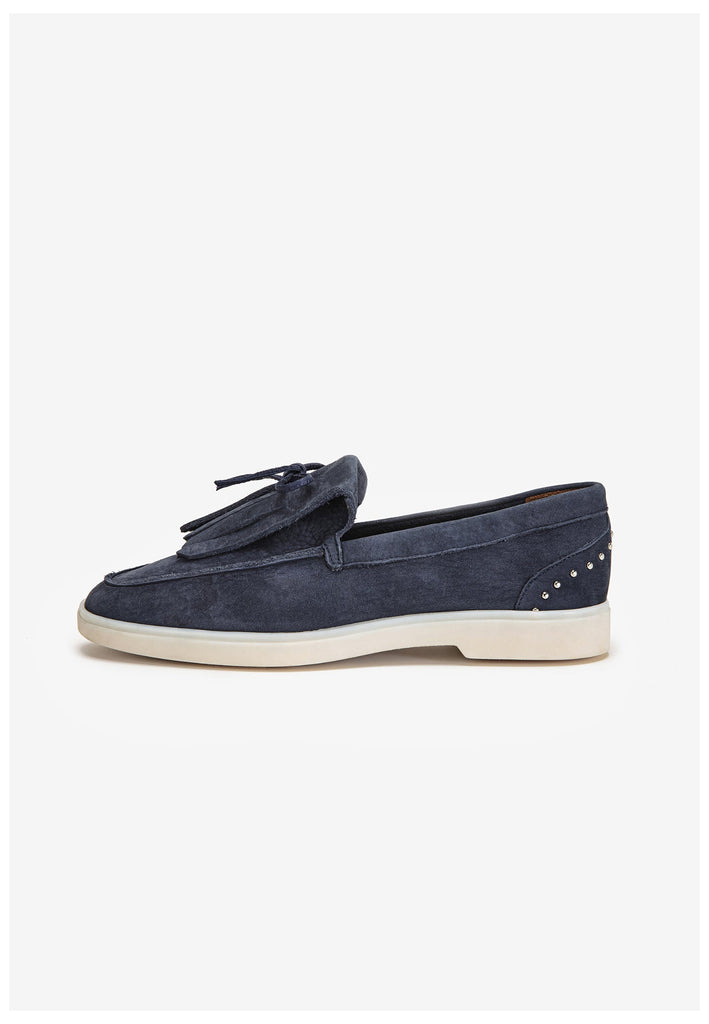 Inuovo Slipper Leder Dunkelblau - surf4shoes