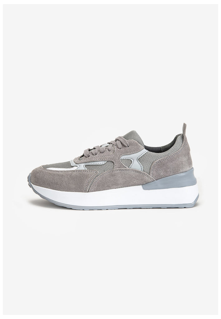 Inuovo Sneaker Leder/Textil Hellgrau - surf4shoes