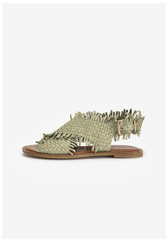 Inuovo Sandalen Leder Oliv - surf4shoes