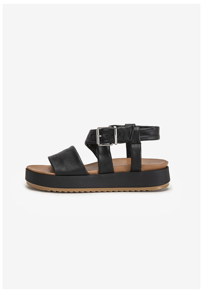Inuovo Sandalen Leder Schwarz - surf4shoes
