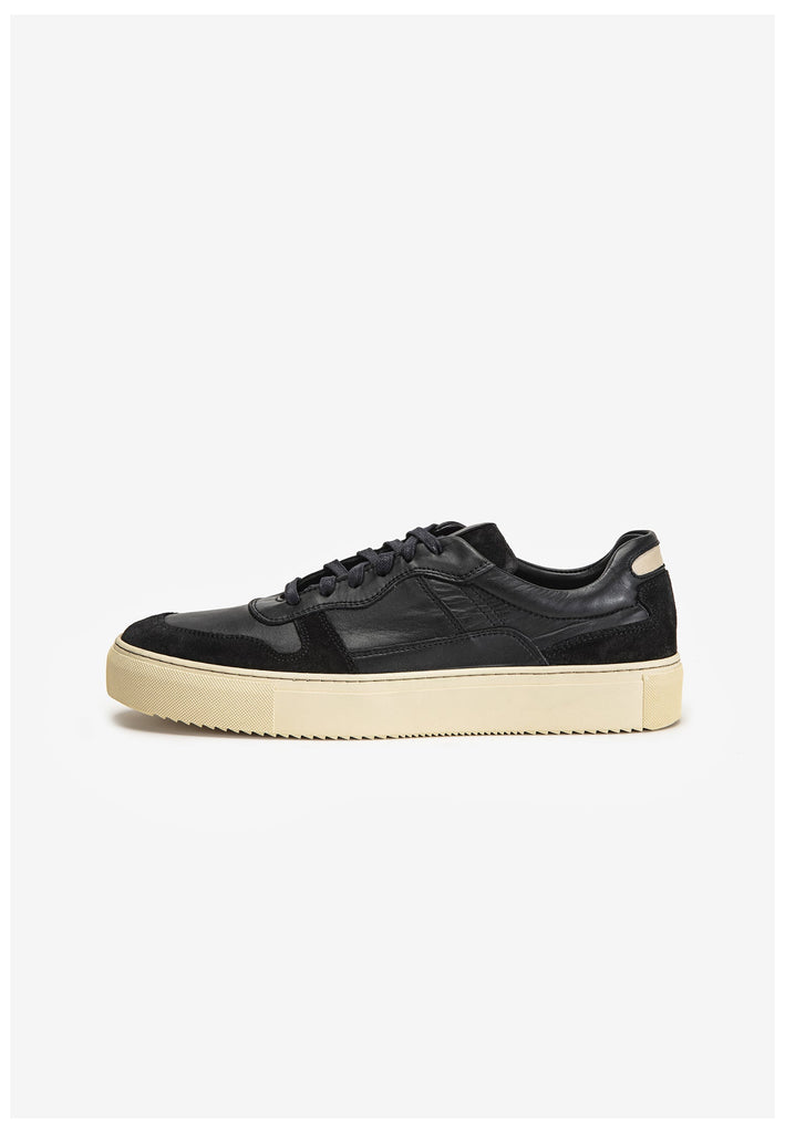 Inuovo Sneaker Leder Schwarz - surf4shoes