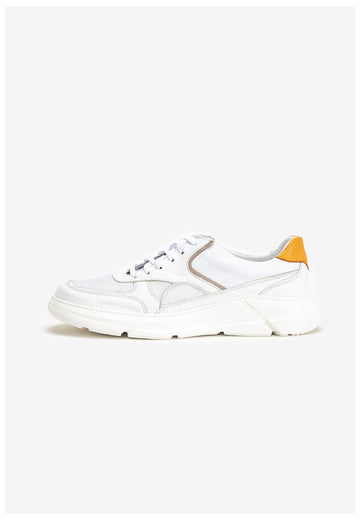 Inuovo Sneaker Leder Weiß/Orange - surf4shoes