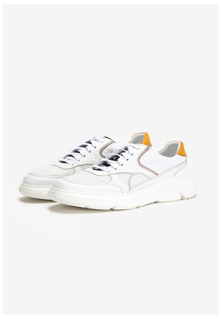 Inuovo Sneaker Leder Weiß/Orange - surf4shoes